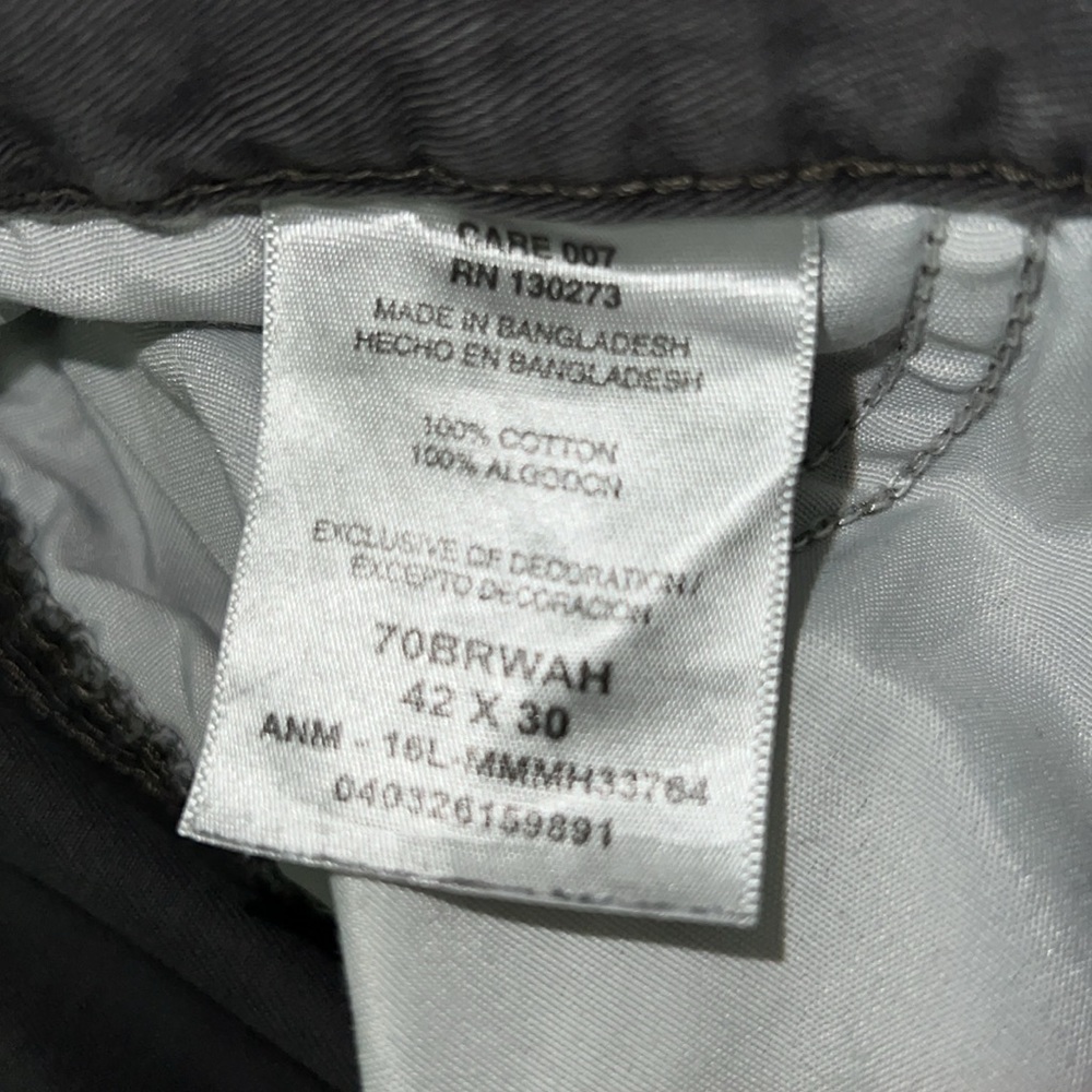 Wrangler Men’s Dark Grey Cargo Pants Sized 42 x 30 - Picture 5 of 6
